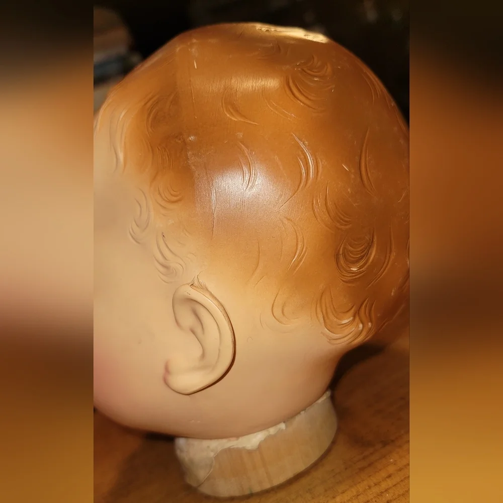 Vintage Imperial Crown Toy Company Doll Head - 1940's - Picture 6 of 15